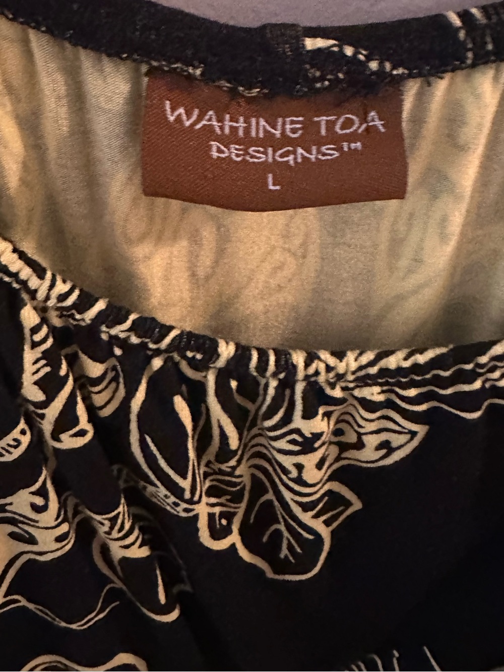 Wahine Toa Black & Yellow Women's ruffle shoulder dress Ōhi’a lehua aloha print